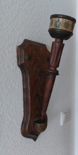 Wandkerzenhalter holz braun gebraucht kaufen  Melle
