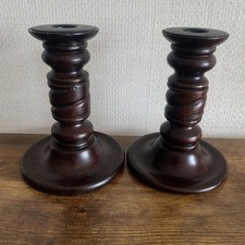 Wooden candlesticks pair for sale Wooden candlesticks pair for sale  SKEGNESS