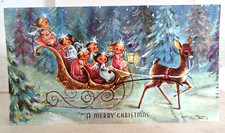 Vintage christmas deer for sale  ADDLESTONE