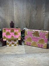 Usado, Conjunto de bandeja de bugigangas Lilly Pulitzer "It's Summer Somewhere" palmeiras ouro rosa comprar usado  Enviando para Brazil
