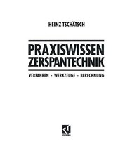 Praxiswissen zerspantechnik ve gebraucht kaufen  Trebbin