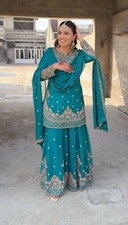 Novo Vestido Eid Paquistanês Salwar Kameez Ternos Prontos para Usar Festa de Casamento 3 Peças comprar usado  Enviando para Brazil