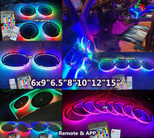 JHB 6x9"6.5"8"10"12"15" APP Controle Remoto FLUXO DE PERSEGUIÇÃO LED Áudio Alto-falante Anéis Luzes comprar usado  Enviando para Brazil