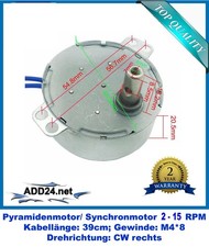 Synchronmotor, Pyramidenmotor, AC 230V (2; 5; 10; 15 RPM/ TYC CW / KTYZ CW, CCW) comprar usado Synchronmotor, Pyramidenmotor, AC 230V (2; 5; 10; 15 RPM/ TYC CW / KTYZ CW, CCW) comprar usado  Enviando para Brazil