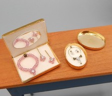 Caixas de joias vintage exclusivas com miniatura para casa de bonecas 1:12 1:24 comprar usado  Enviando para Brazil