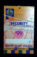 Ski championships credential for sale  Minneapolis