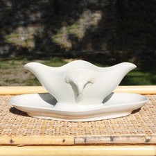 Ancienne saucière blanche d'occasion  Cerisy-la-Salle