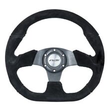 Simoni Racing Volante Universale in Camoscio Nero Razze in Alluminio DIAM 330, usado comprar usado  Enviando para Brazil