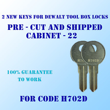 Chaves H702D, par de chaves para travas de caixa de ferramentas de caminhão DeWalt. Pré-cortado no código H702D comprar usado  Enviando para Brazil