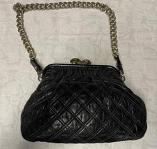 Bolsa de ombro feminina Marc Jacobs couro acolchoado preto Little Stam’ , usado comprar usado  Enviando para Brazil