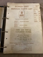 Bmc parts list for sale  SUDBURY