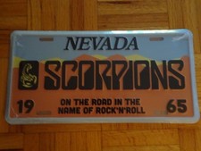 Placa de licença autêntica Scorpions Coming Home Las Vegas 2025 concerto residência, usado comprar usado  Enviando para Brazil
