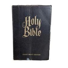 Holy Bible Giant Print Edition KJV Red Letter Pictorial Black Hardcover  comprar usado  Enviando para Brazil
