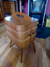 Nähkasten teak holz gebraucht kaufen  Marburg