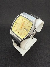 Raro Vintage Orient TV Dia/Data Mostrador Dourado Relógio Automático Masculino 21 Joias 3 Estrelas comprar usado  Enviando para Brazil