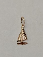  Novo pingente de berloque de ouro amarelo 14k para veleiro  comprar usado  Enviando para Brazil