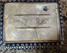Caçarola grande de cerâmica polonesa BOLESLAWIEC assadeira/tigela comprar usado  Enviando para Brazil