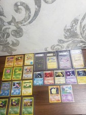 Lote de 19 Cartas Colección y 4 Losas de Pokemon Base Set Holo E Lector De Colección EX  segunda mano  Embacar hacia Mexico