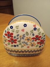 polish napkin pottery holder for sale  Roseville