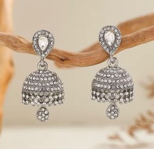 Gold silver jhumka for sale  MILTON KEYNES