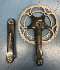 Pedivela de bicicleta de estrada Campagnolo Record carbono 10 velocidades 53/39 175mm cônico quadrado comprar usado  Enviando para Brazil