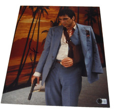 AL PACINO assinado (SCARFACE) Tony Montana filme 11X14 foto BECKETT BAS BT78162 comprar usado  Enviando para Brazil