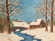 scene paintings winter for sale  Rancho Mirage