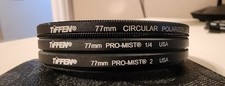 Pacote polarizador circular filtro lente Tiffen 77mm Pro Mist 1/4 & Pro Mist 2 comprar usado  Enviando para Brazil