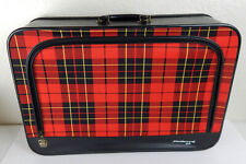 Mala xadrez vintage Fleetwood 500 vermelha preta e amarela 15" X 22" comprar usado  Enviando para Brazil