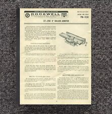 Deluxe jointer instruction for sale  Houston