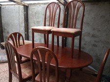 Mahogany oval extending for sale  TORQUAY