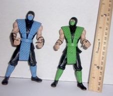 Lote B14 de bonecos de ação Mortal Kombat Sub Zero Reptile comprar usado  Enviando para Brazil