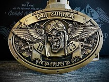 FIVELA DE CINTO PERSONALIZADA IRON MAIDEN EDDIE TAIL GUNNER TRIBUTE EDIÇÃO LIMITADA LATÃO comprar usado  Enviando para Brazil