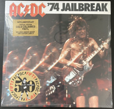 AC/DC '74 JAILBREAK GOLD VINYL LP 50TH ANNIVERSARY LIMITED NEW SEALED MINT comprar usado  Enviando para Brazil