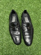 Sapato Masculino Salvatore Ferragamo Gancini Fivela Slip-on Couro, Itália, Tamanho 9.5 comprar usado  Enviando para Brazil