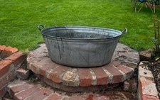 Vintage large galvanised for sale  COALVILLE