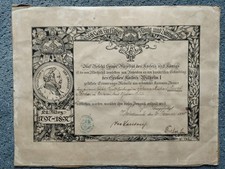 Urkunde centenarmedaille 1898 gebraucht kaufen  Bad Lippspringe