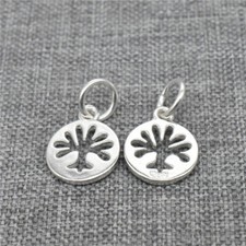 Usado, 10 berloques de prata esterlina palmeira 2 lados 925 prata árvore vital para pulseira comprar usado  Enviando para Brazil