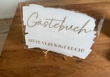 Schild hochzeit gäsebuch gebraucht kaufen  Aachen