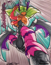 Darkstalkers Morrigan #1 Capa Esboço em Branco 2022 Udon Comics Artist @jasonfront1 comprar usado  Enviando para Brazil
