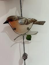 Glass metal robin for sale  ABOYNE