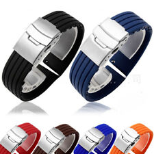 Pulseira esportiva de borracha silicone mergulhador impermeável alta qualidade 18 20 22 24 comprar usado  Enviando para Brazil