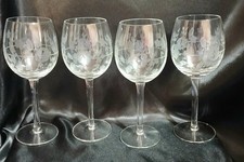 Etched crystal wine for sale  Quincy