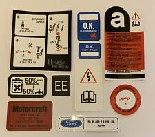 Kit de decalques compartimento do motor Ford Escort MK4 XR3i MFI 1986 - 89 comprar usado  Enviando para Brazil