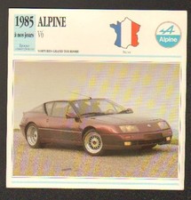 Automobile alpine fiche d'occasion Automobile alpine fiche d'occasion  Baugy