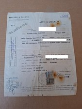 Documento emigrazione oliveto usato  Casandrino