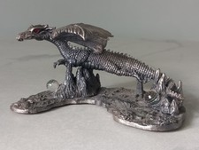 Vintage pewter dragon for sale  HALIFAX