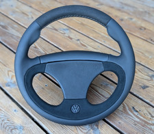 Volante de cuero nuevo para VW Volkswagen Golf 2 3 MK2 MK3 GTI VR6 Alcantara comprar usado  Enviando para Brazil