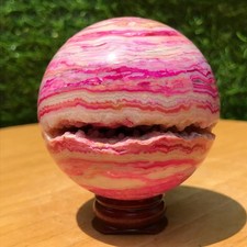 Usado, Bola de ágata louca vermelha rara 260G esfera de cristal de quartzo amostra mineral cura comprar usado  Enviando para Brazil
