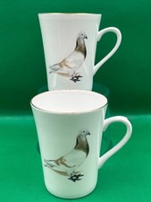 Two pigeon mugs for sale  BALLYMENA